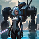 cybernetic mecha woman