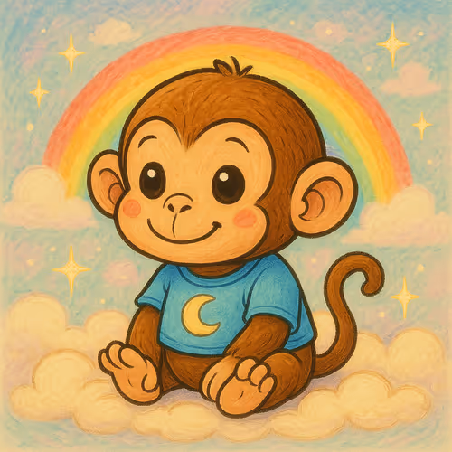 Dreamy Baby Ape: Guardian of the Rainbow