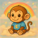 Dreamy Baby Ape: Guardian of the Rainbow