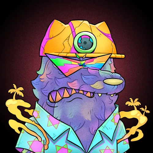 Trippy Wolf #1197