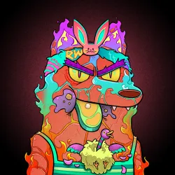 Trippy Wolf #1064