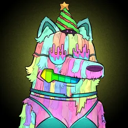 Trippy Wolf #1037
