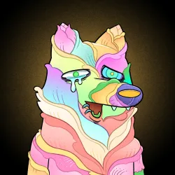 Trippy Wolf #124