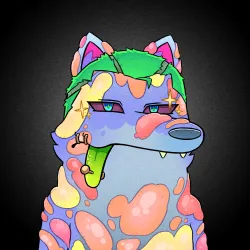 Trippy Wolf #1043