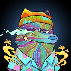 Trippy Wolf #1042