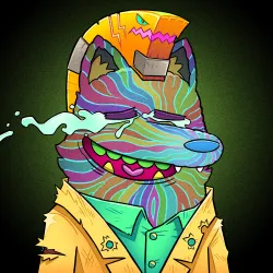Trippy Wolf #1607