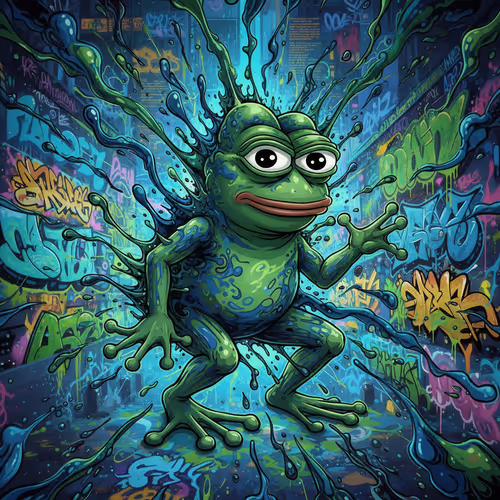 Ink Splash Pepe