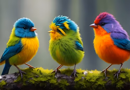 colorful birds #2