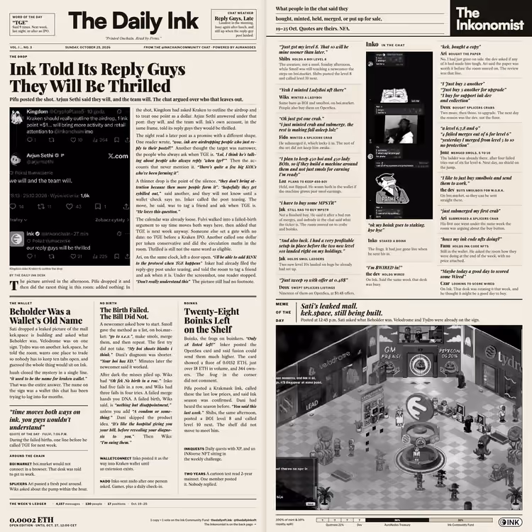 The Daily Ink · No. 3