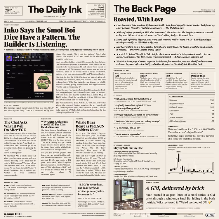 The Daily Ink · No. 6