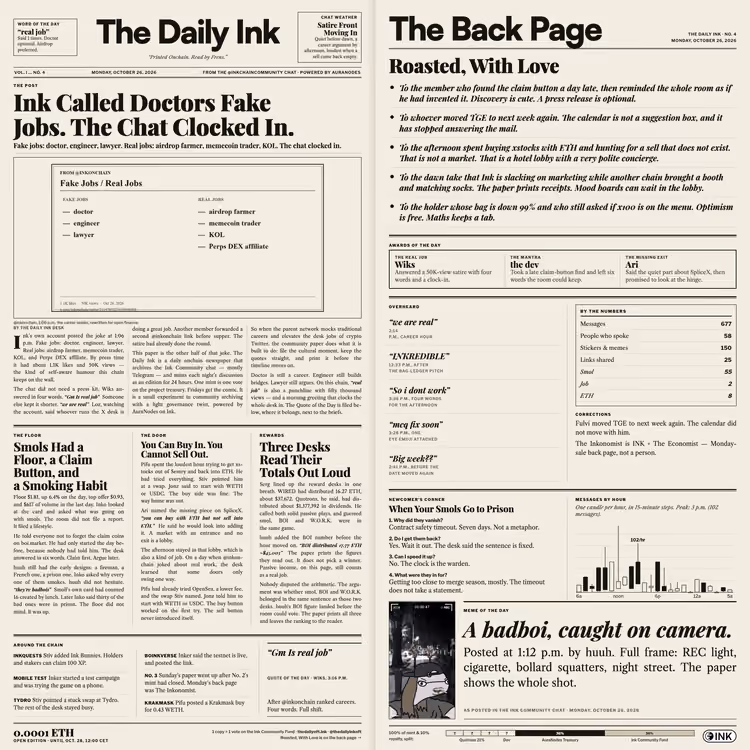 The Daily Ink · No. 4