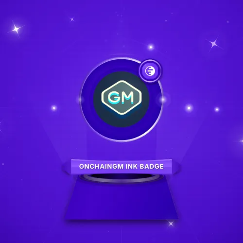 ONCHAINGM INK BADGE
