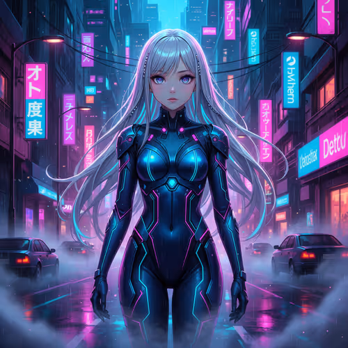 Neon Celestial Girls