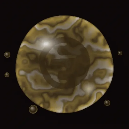 Golden Iridescent Veil