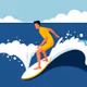 Sailing on the waves
