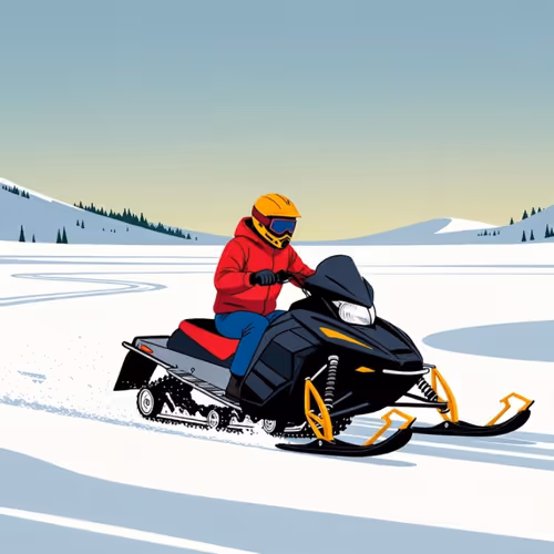 Winter snowmobiling