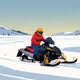 Winter snowmobiling