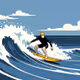 Riding on the waves