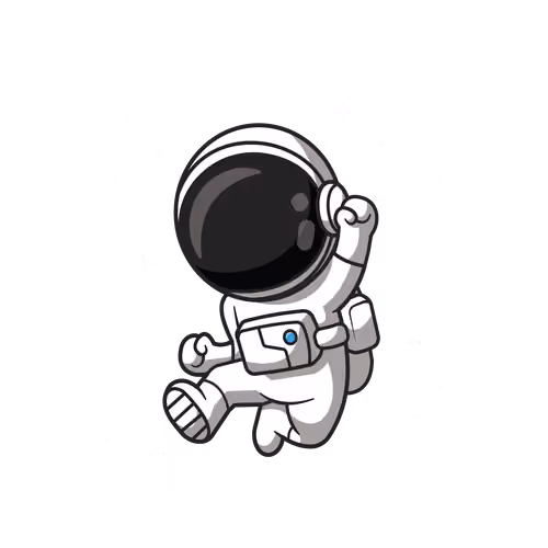 astronut having fun