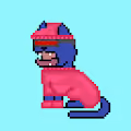 Pixel Yawny Cats