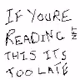 If youre reading this its too late nft