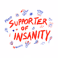 red & blue insane art