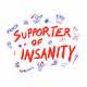 red & blue insane art