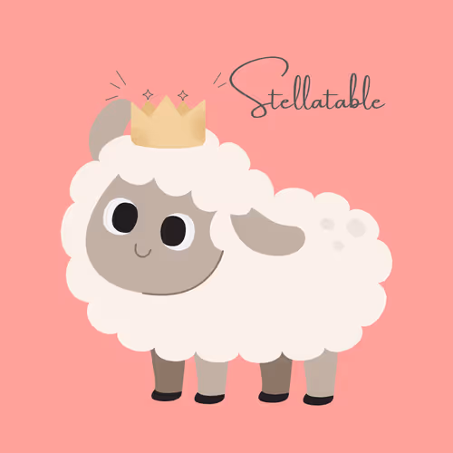 happy cute sheep