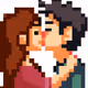 Girlfriends pixel companion art.