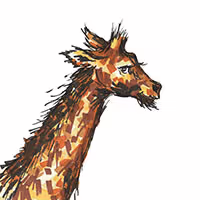 giraffe head-IVK