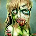 Zombie AI art