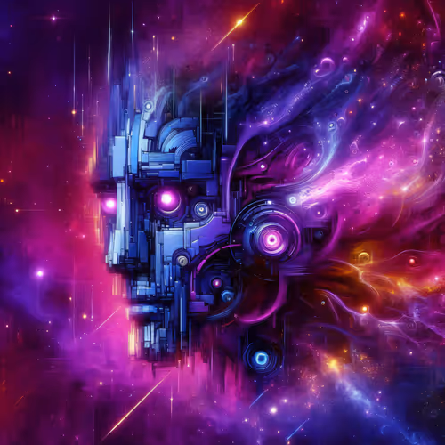 Robotic Art, AI and Dark Matter Energy