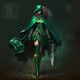 green girl