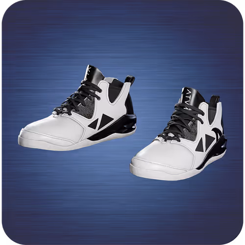 Trendy black and white sneaker
