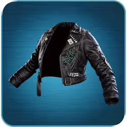 Punk rock leather jacket