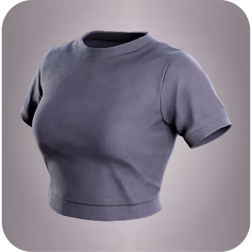 Tight-fitted gray tshirt