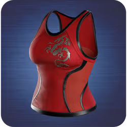 Red sports top