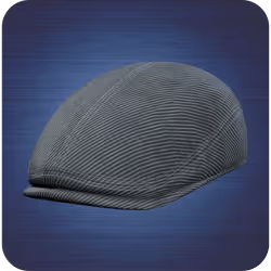 Gray flat cap