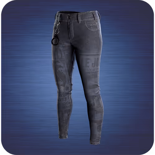 Black designer jeans