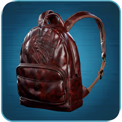 Vintage leather backpack