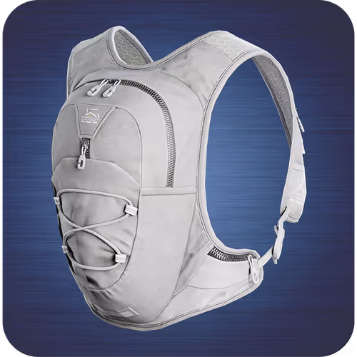 White riding vest pack
