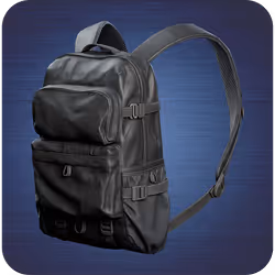 Black utility backpack