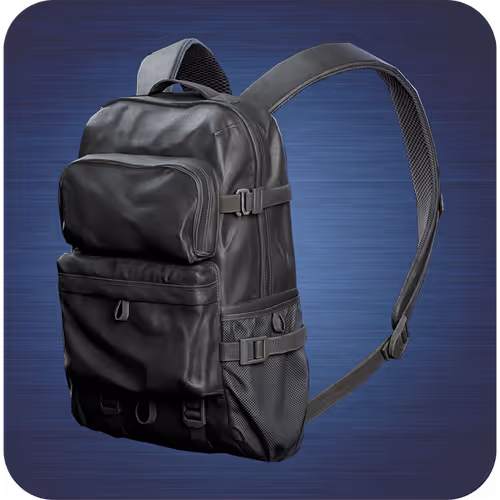 Black utility backpack