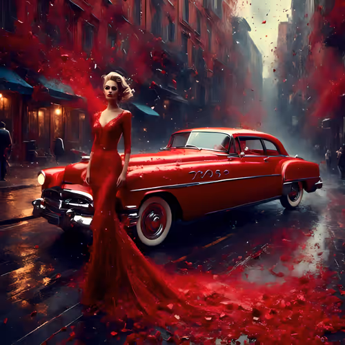 Lady in Red uniques 1