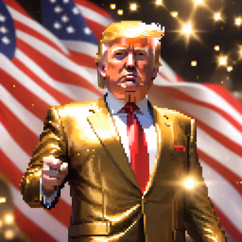 soldier trump pixel art