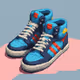Retro Blue Sneaker