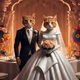 Majestic Feline Wedding