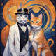 Majestic Feline Wedding