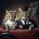 Majestic Feline Wedding