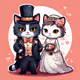 Majestic Feline Wedding